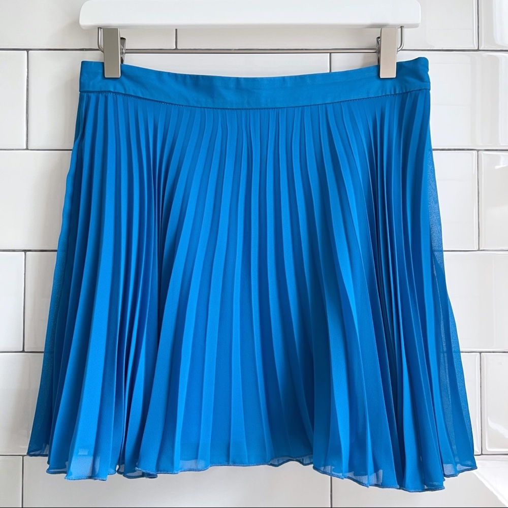 ASOS Electric Blue Pleated Mini Skirt